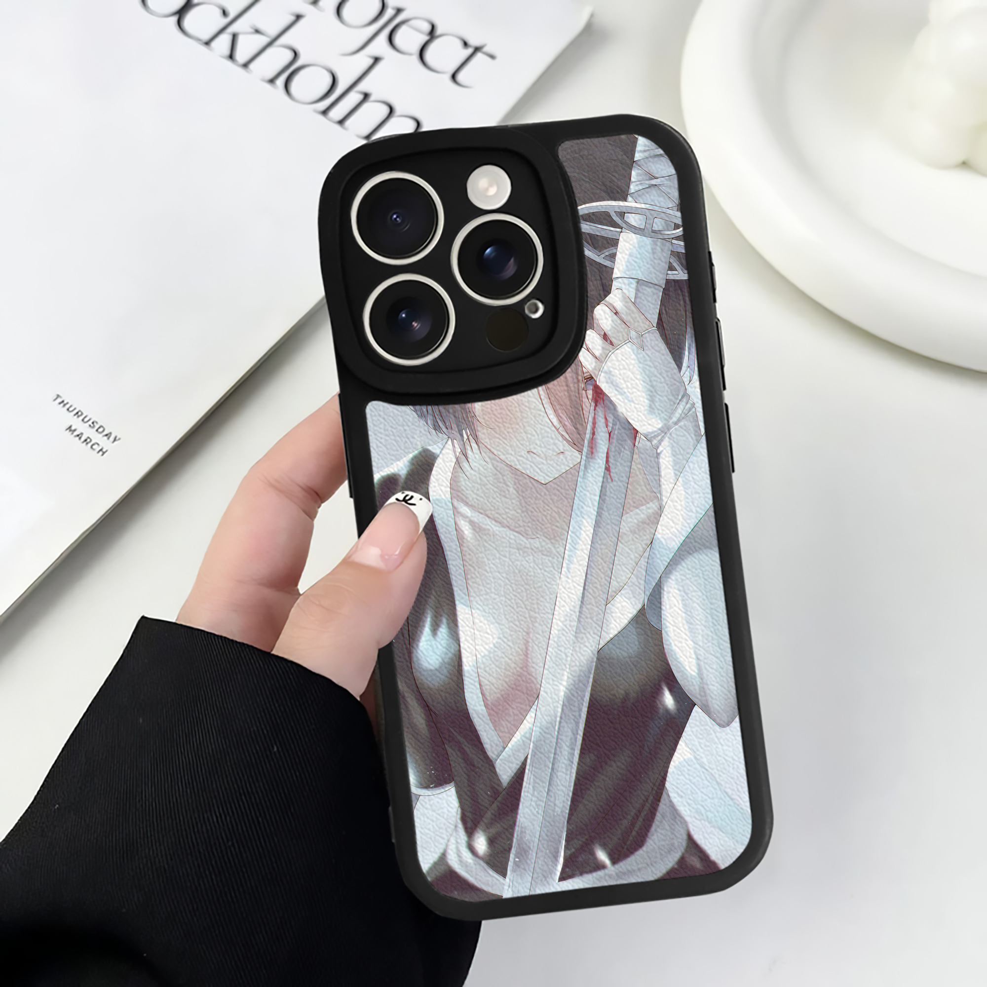 （画像用） ブリーチ BLEACH 【iPhone 16シリーズ対応】シリコンスマホケース（レザー調） 材質：シリコン